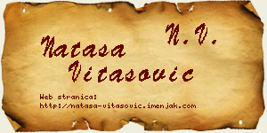 Nataša Vitasović vizit kartica